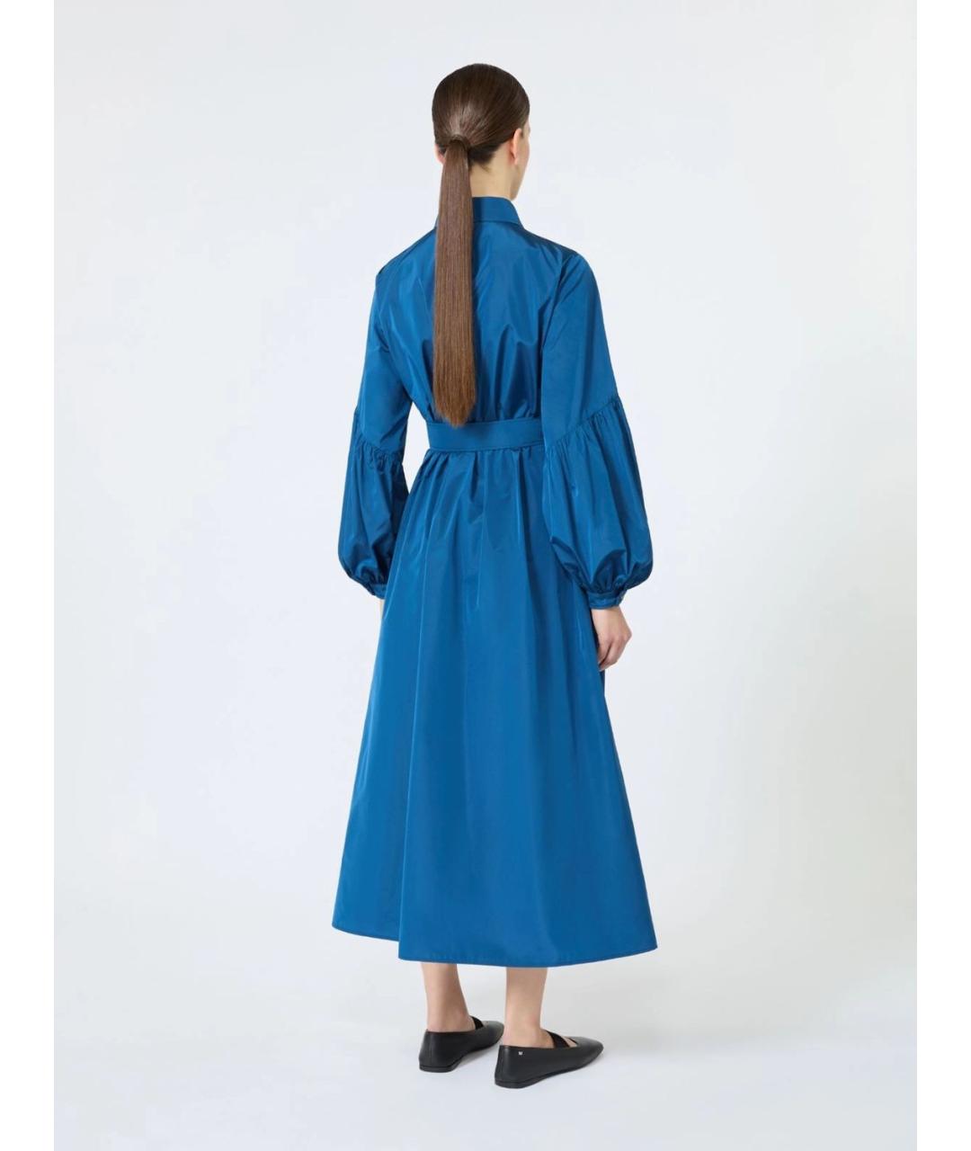 MAX MARA Темно-синее повседневное платье, фото 4