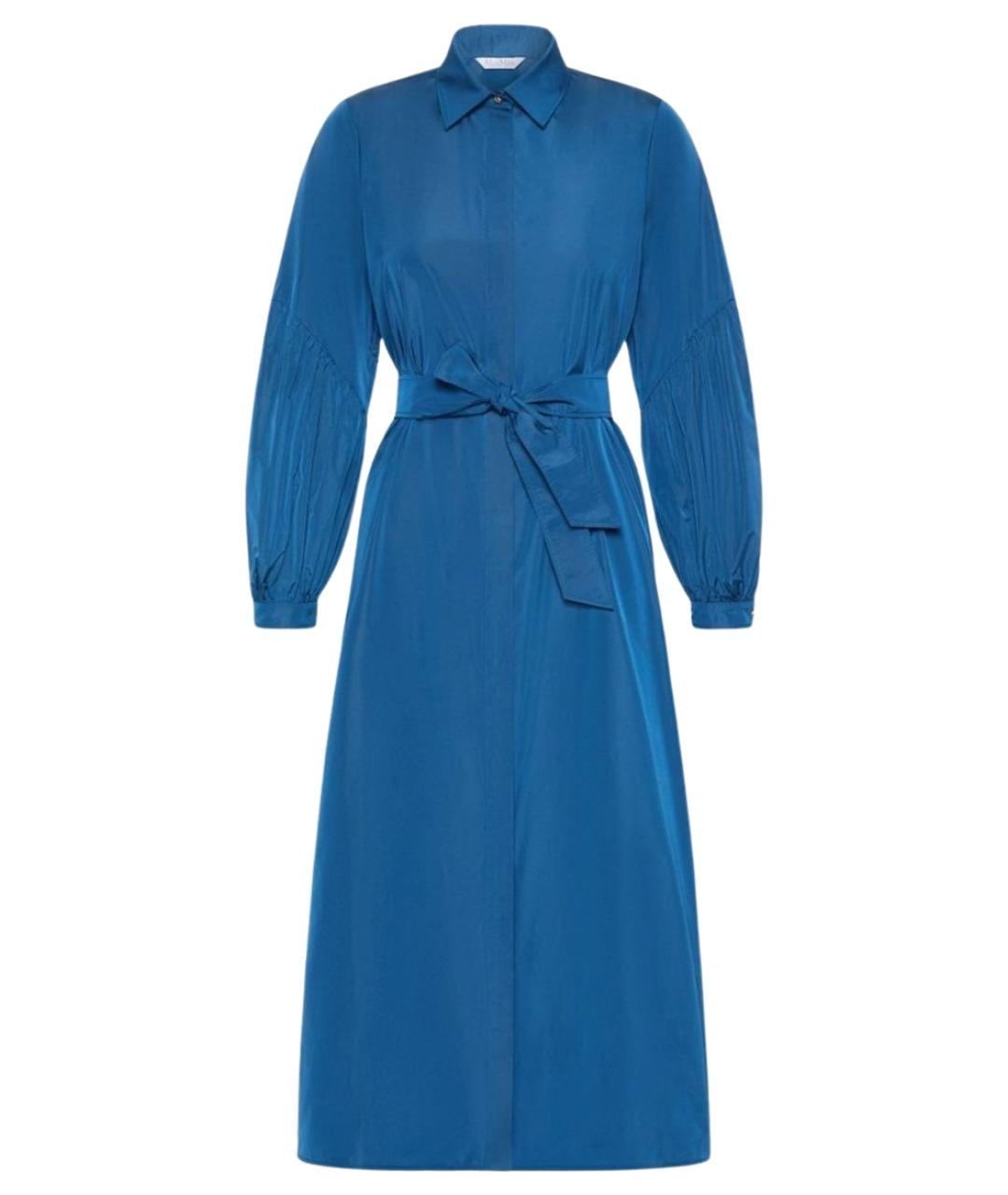 MAX MARA Темно-синее повседневное платье, фото 1