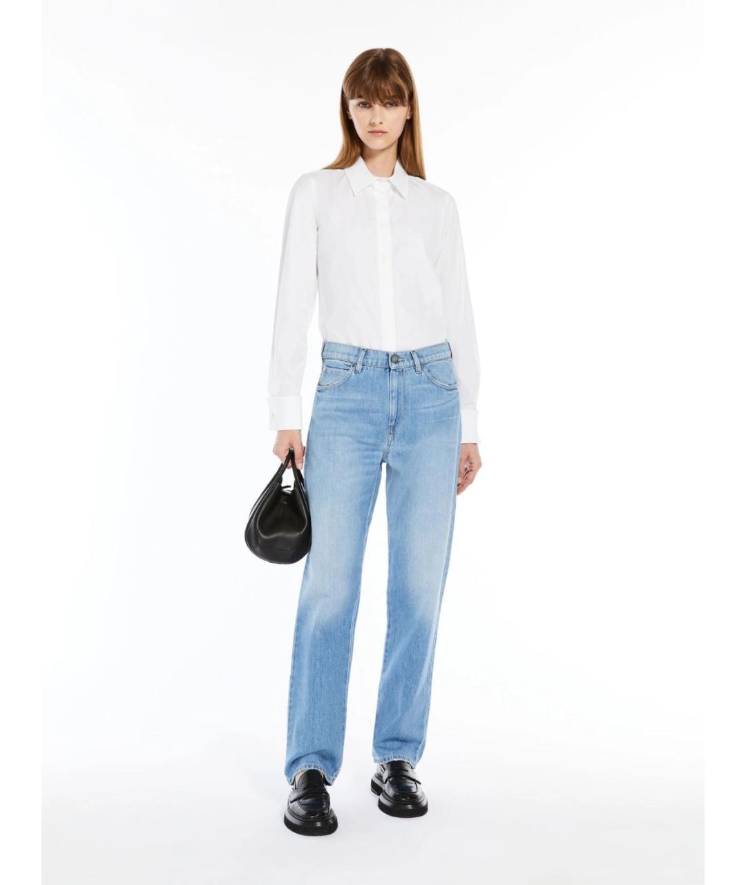 MAX MARA Белая хлопковая рубашка, фото 2
