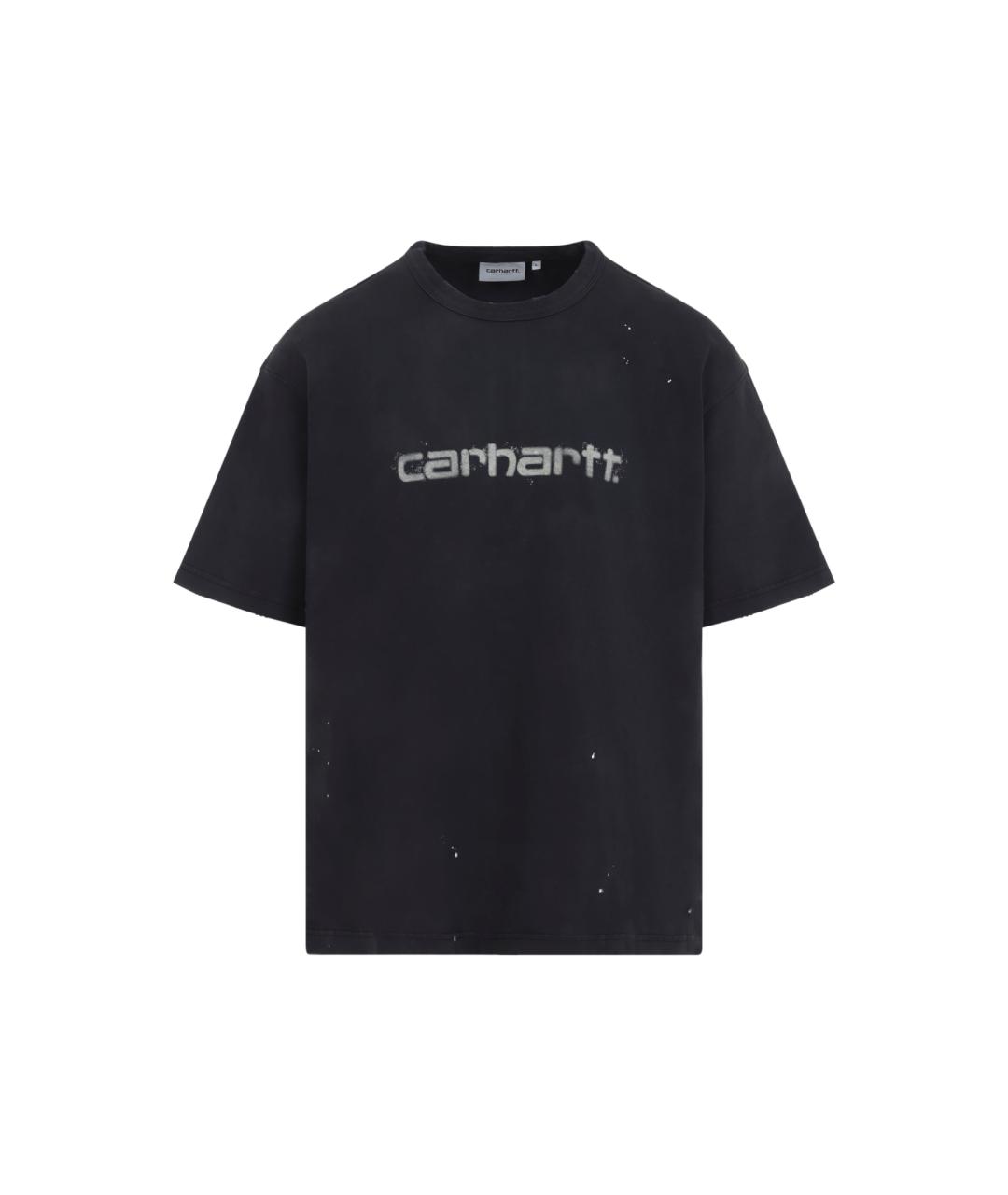CARHARTT WIP Черная хлопковая футболка, фото 1
