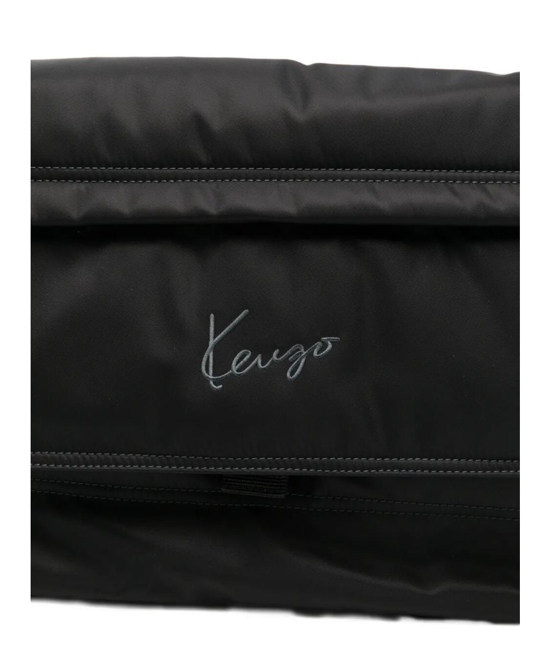 KENZO Черная синтетическая сумка на плечо, фото 4