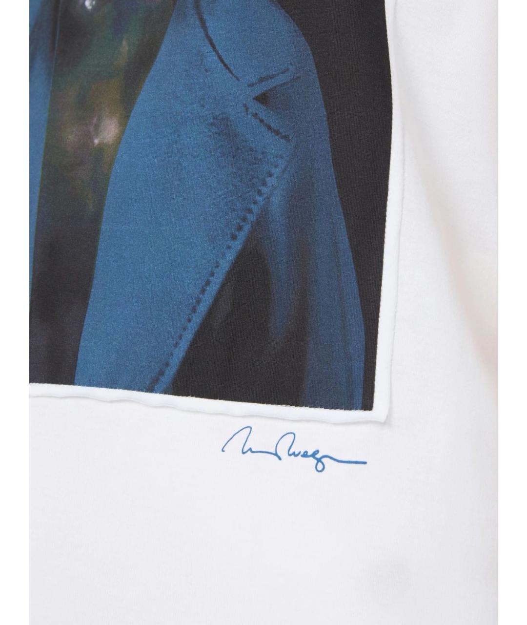 MAX MARA Белая хлопковая футболка, фото 5