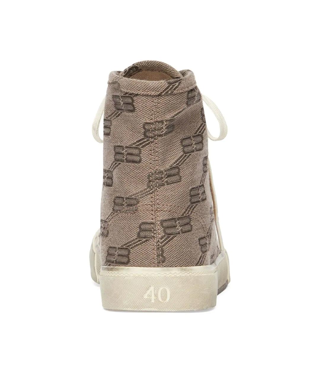 BALENCIAGA Коричневые высокие кроссовки / кеды, фото 3