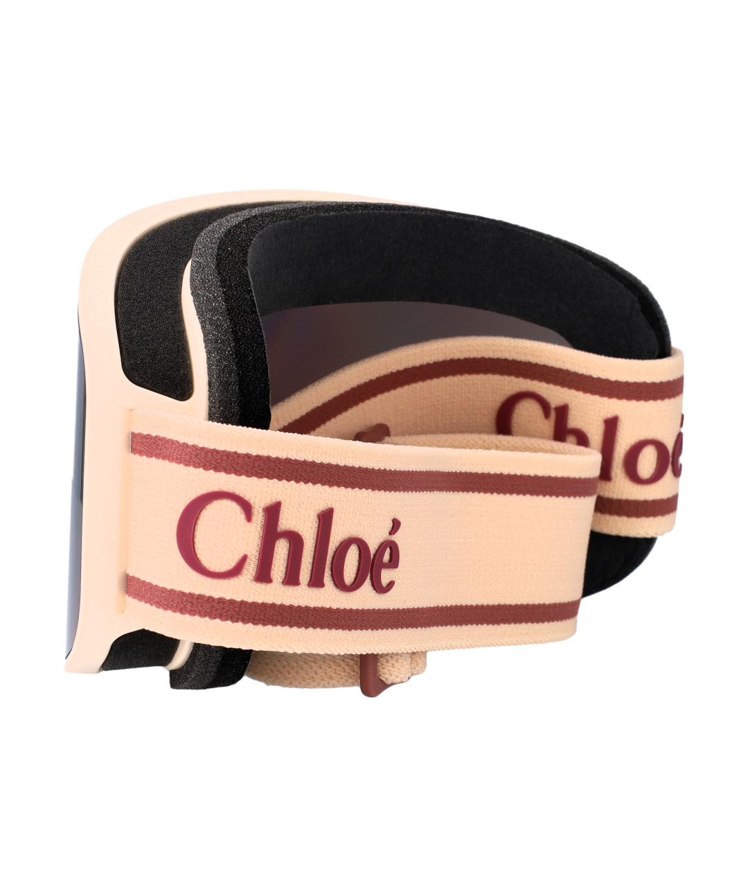 CHLOE Бежевые солнцезащитные очки, фото 4
