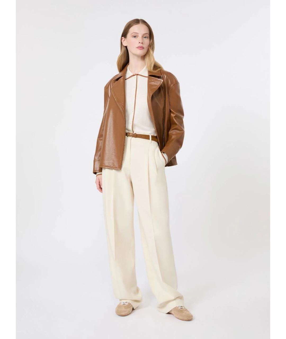 MAX MARA STUDIO Белый шерстяной кардиган, фото 2