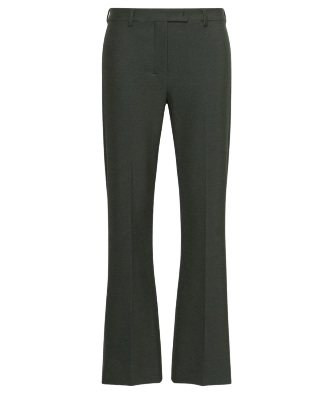 'S MAX MARA Зеленые хлопковые прямые брюки, фото 1