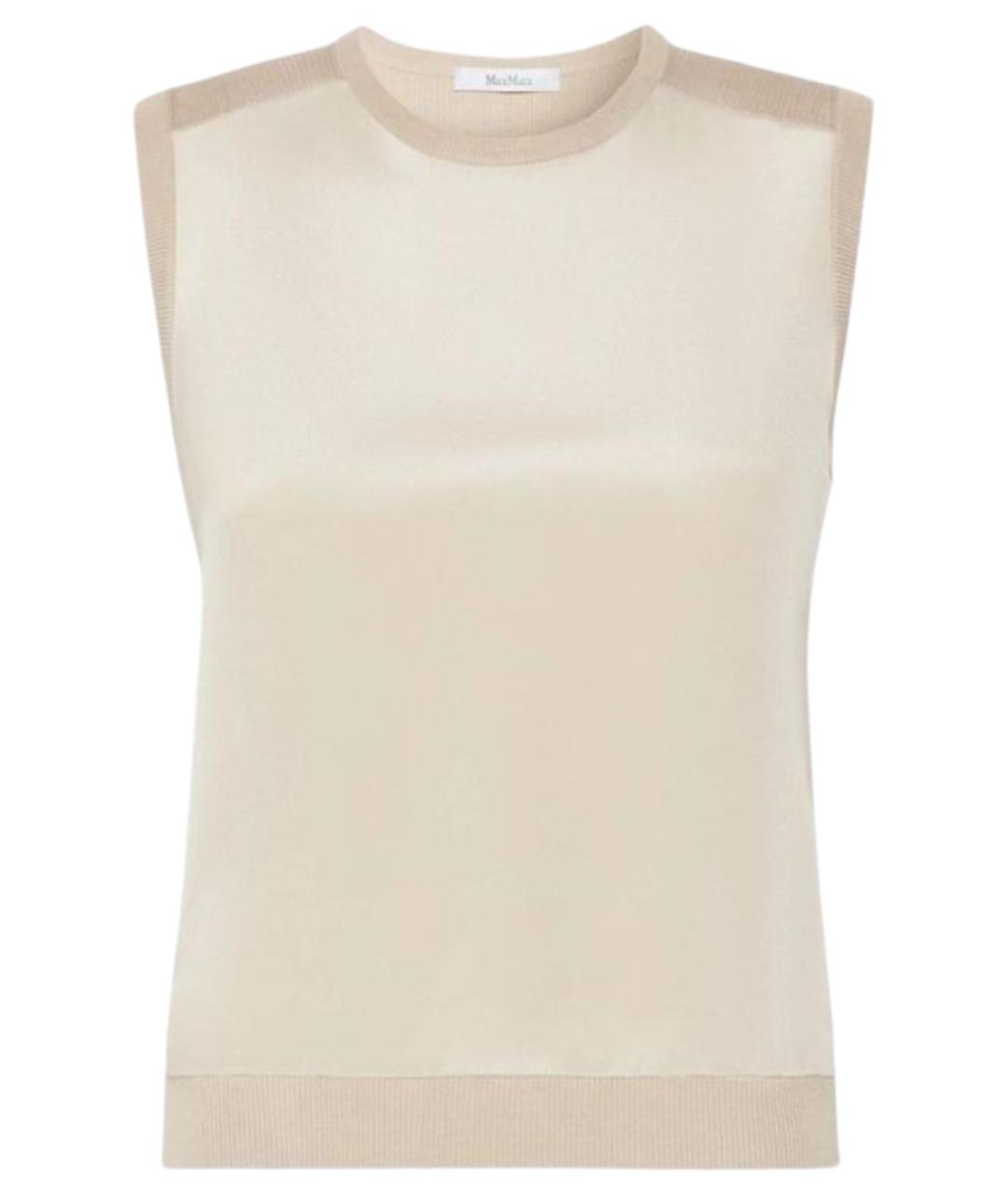 MAX MARA Бежевый кашемировый джемпер / свитер, фото 1