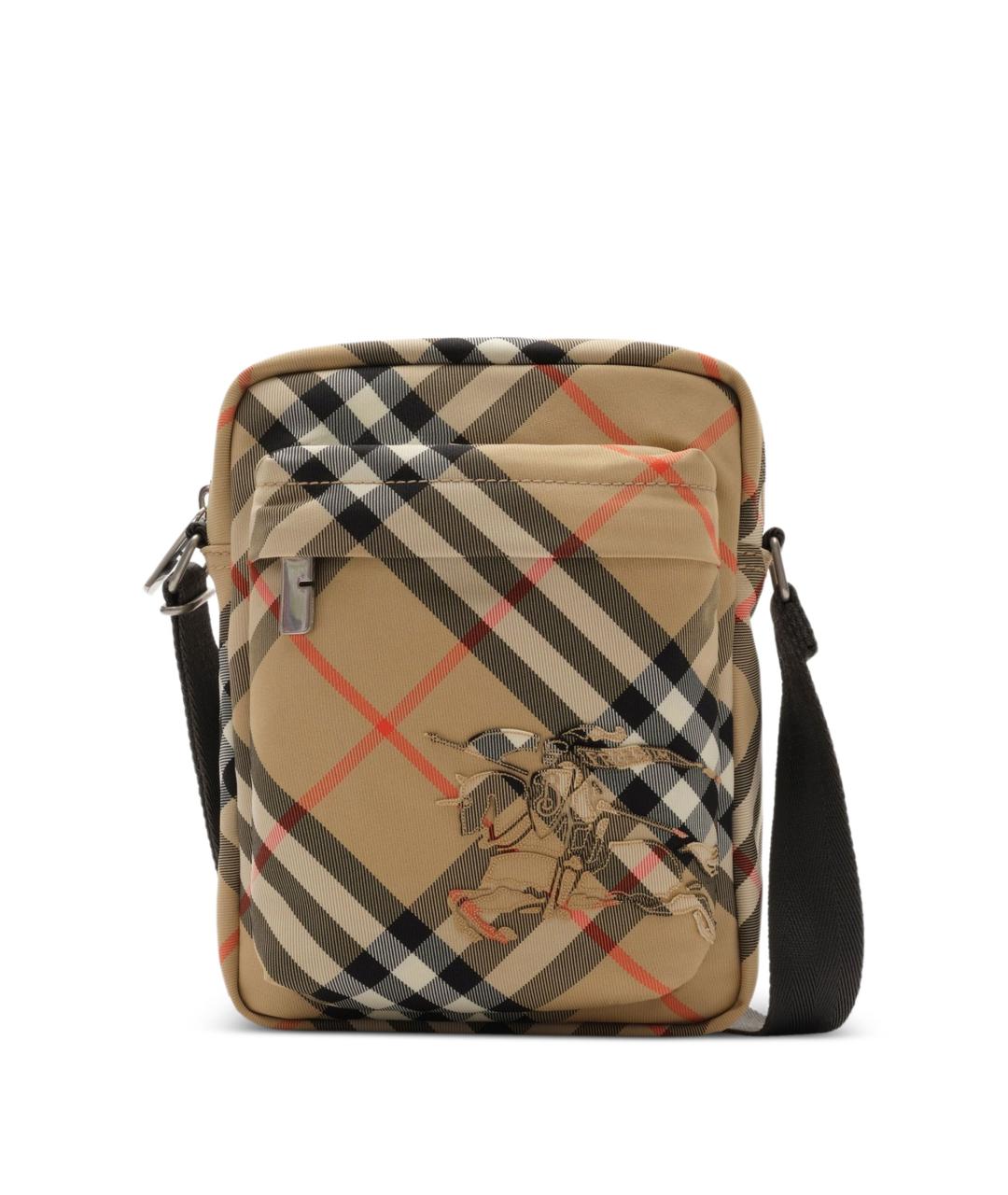 BURBERRY Бежевая синтетическая сумка на плечо, фото 1