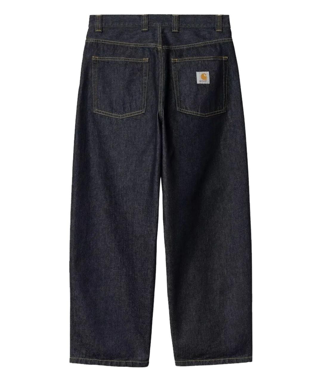 CARHARTT WIP Синие хлопковые прямые джинсы, фото 2