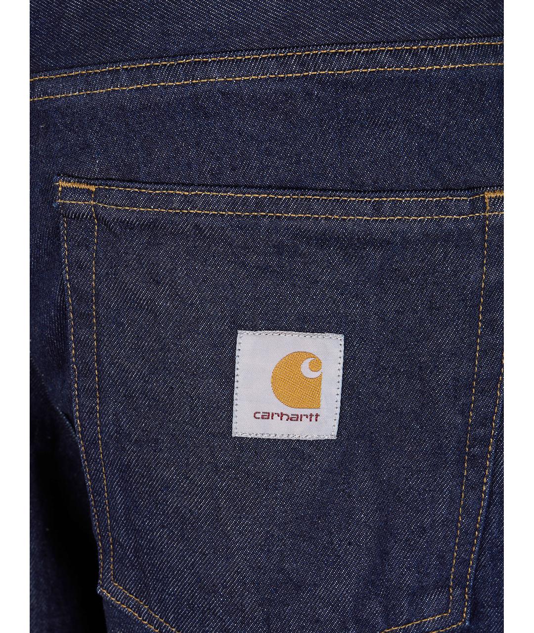 CARHARTT WIP Синие хлопковые прямые джинсы, фото 5