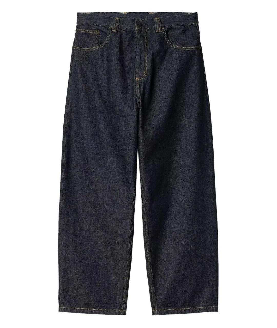 CARHARTT WIP Синие хлопковые прямые джинсы, фото 1