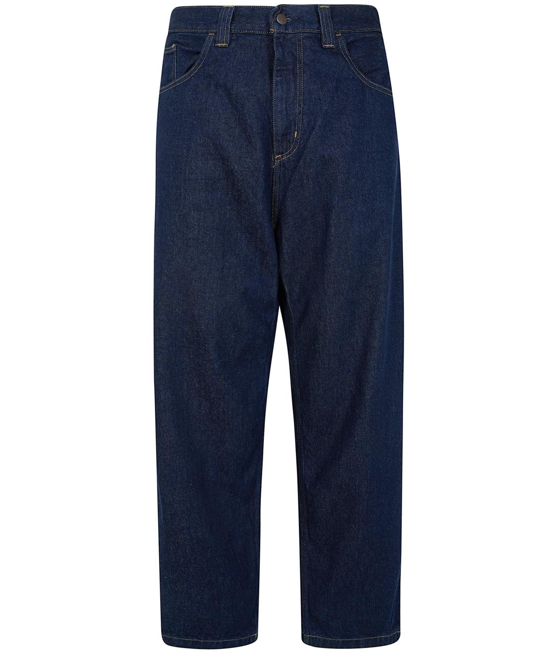 CARHARTT WIP Синие хлопковые прямые джинсы, фото 3