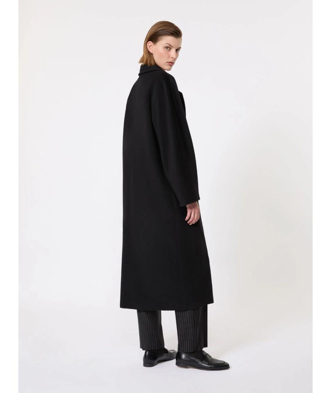 MAX MARA Черное шерстяное пальто, фото 4