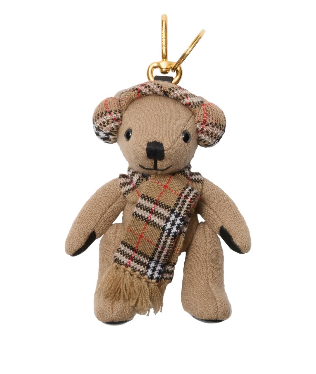 BURBERRY Бежевый брелок, фото 1