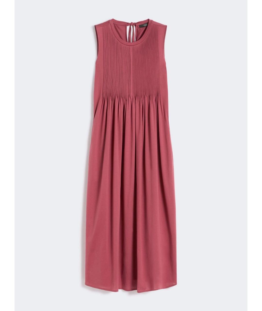 WEEKEND MAX MARA Фуксия хлопковое повседневное платье, фото 6