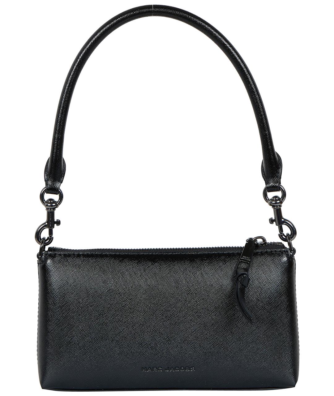 MARC JACOBS Черная кожаная сумка с короткими ручками, фото 2