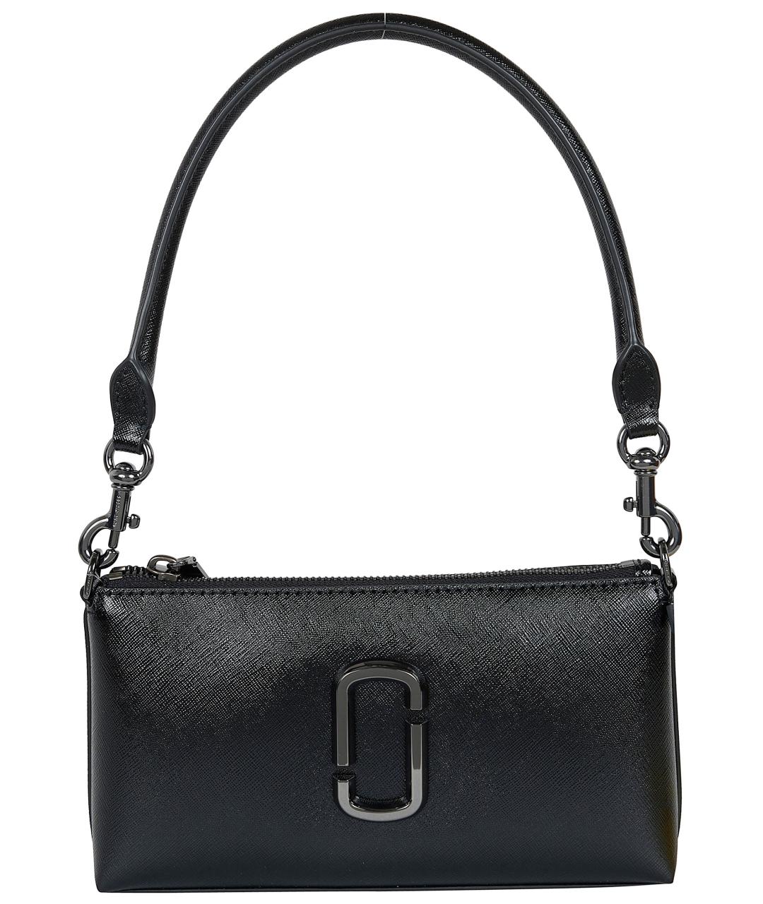 MARC JACOBS Черная кожаная сумка с короткими ручками, фото 1