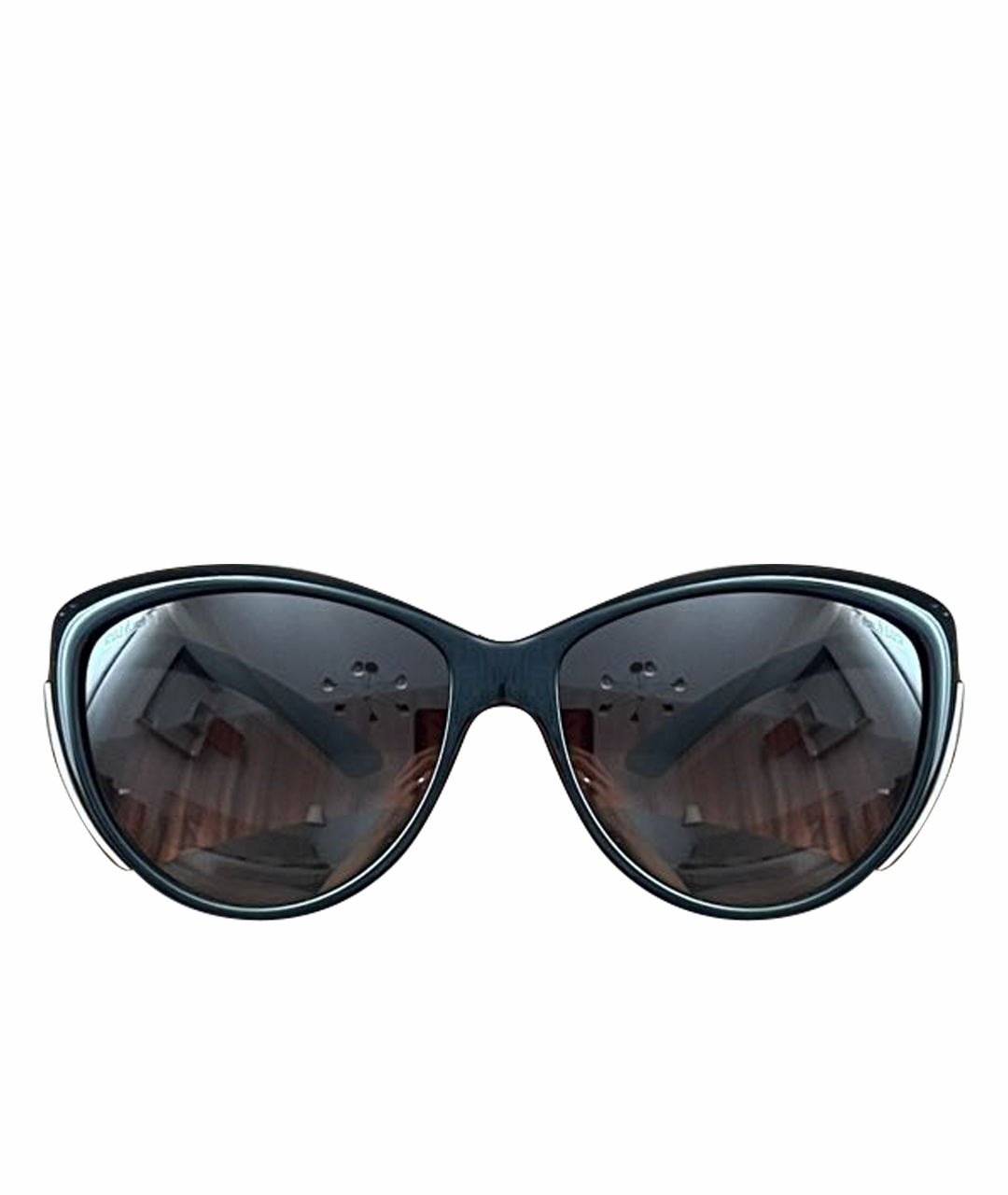 MAX MARA Темно-синие пластиковые солнцезащитные очки, фото 1