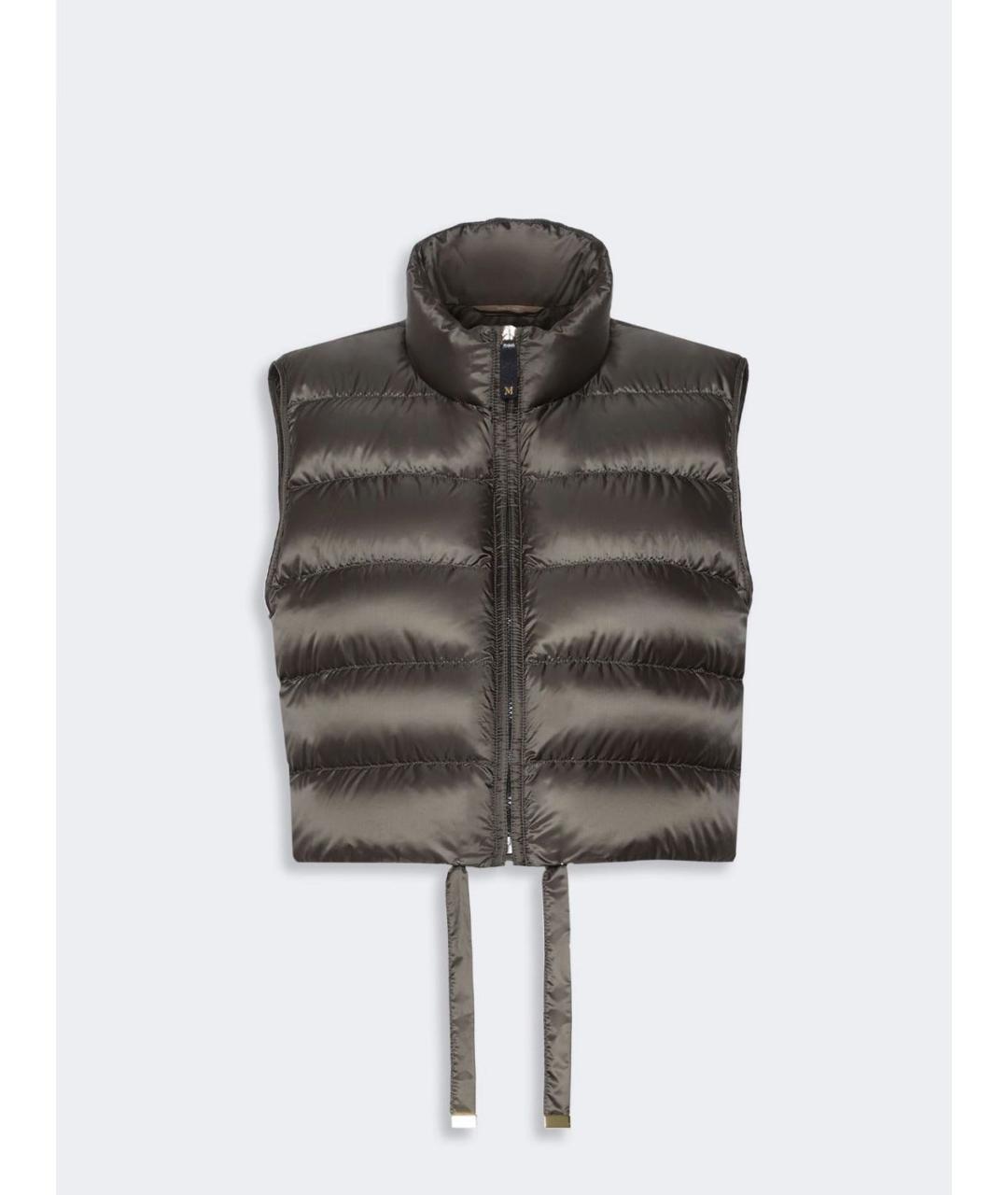 MAX MARA Хаки полиэстеровый жилет, фото 6