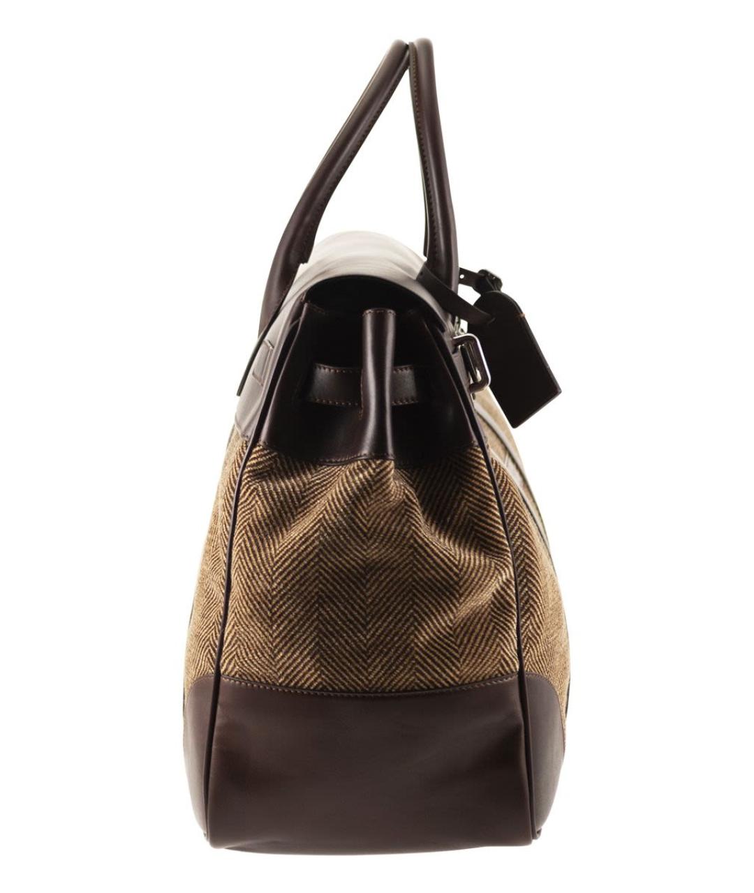 BRUNELLO CUCINELLI Коричневая сумка тоут, фото 3