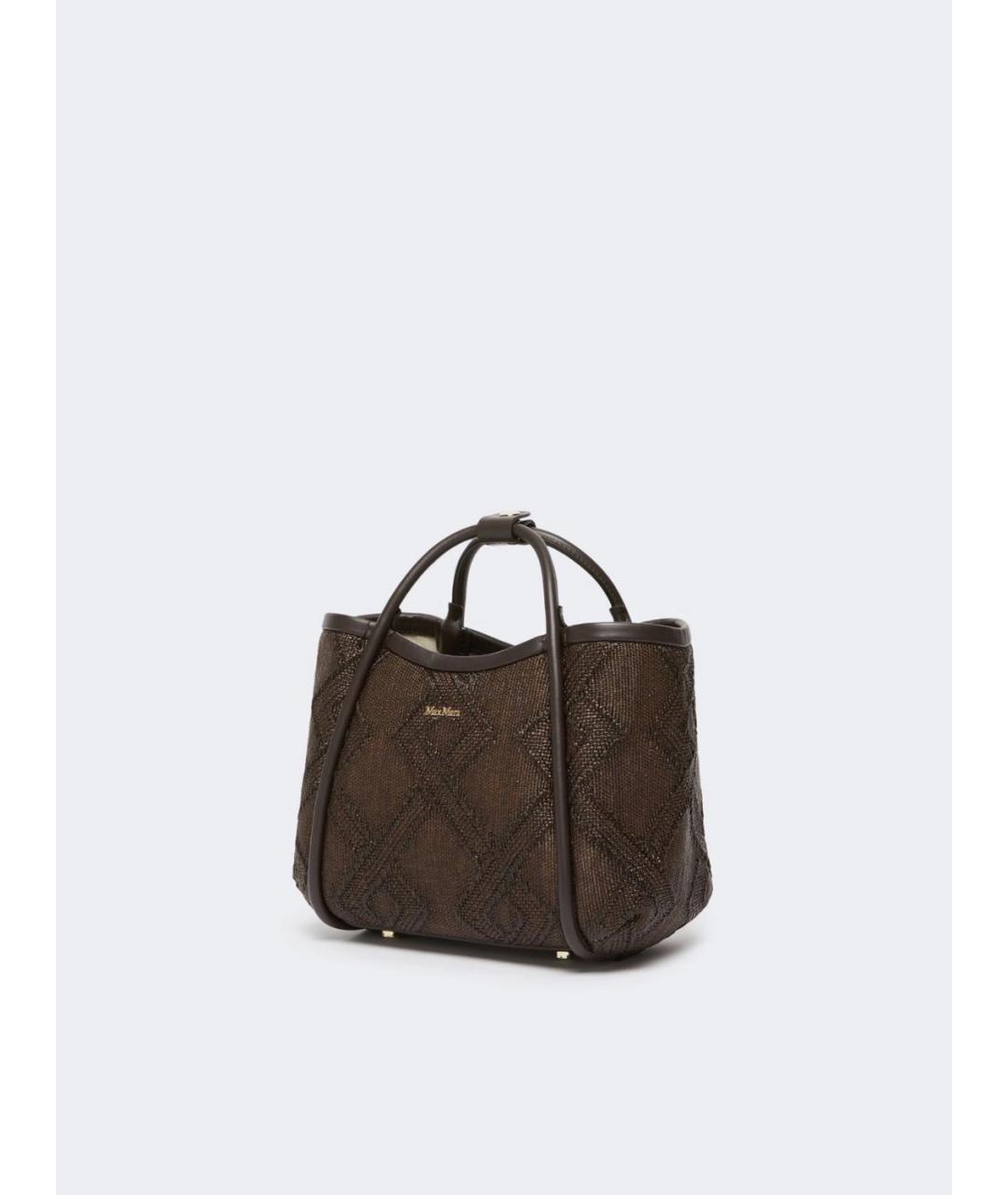 MAX MARA Коричневая сумка с короткими ручками, фото 2