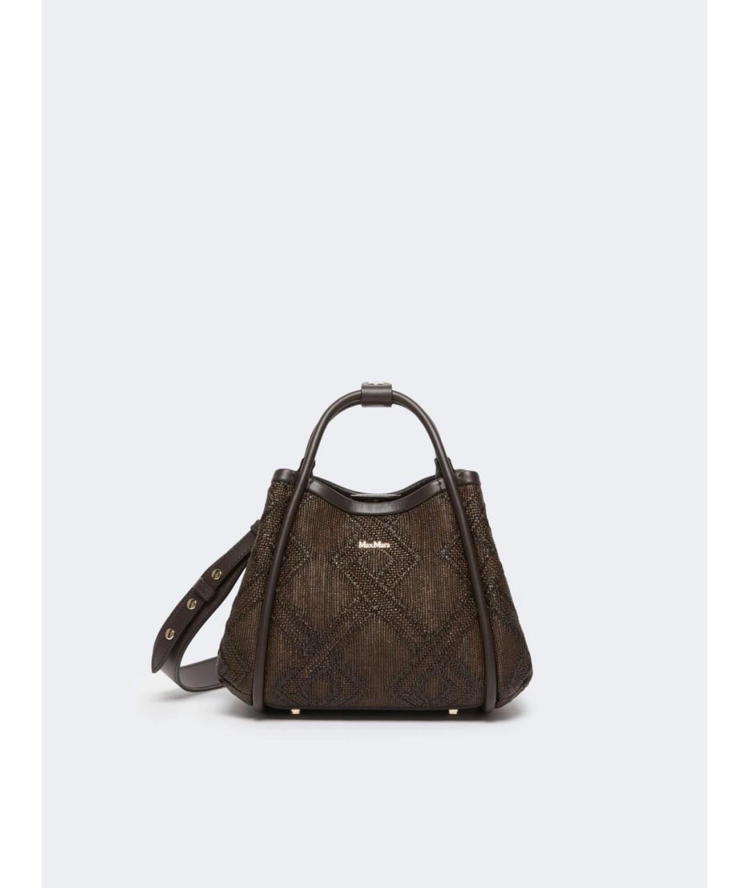 MAX MARA Коричневая сумка с короткими ручками, фото 3