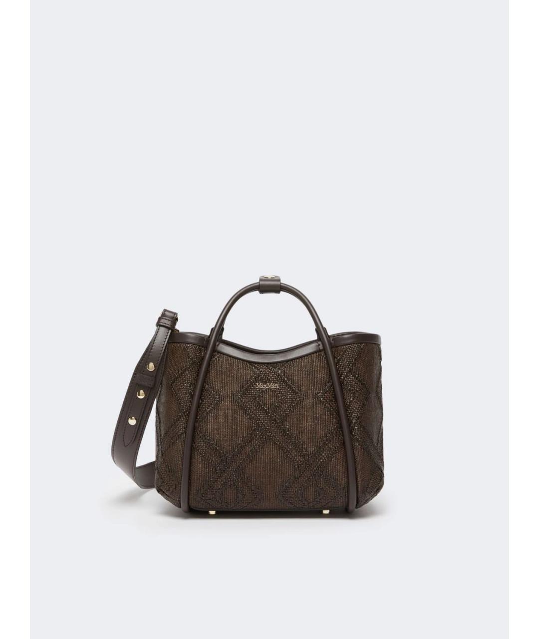 MAX MARA Коричневая сумка с короткими ручками, фото 6
