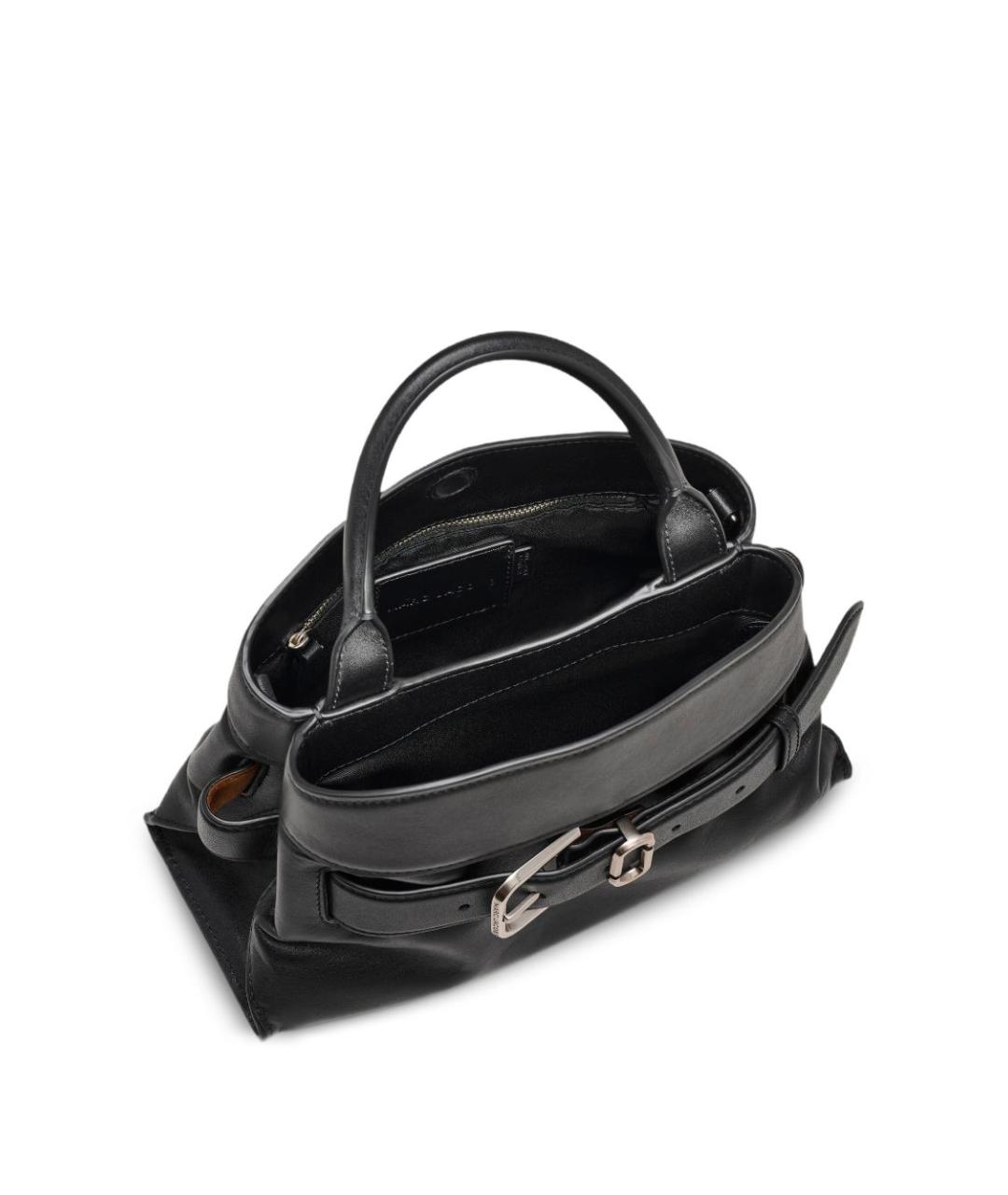 MARC JACOBS Черная кожаная сумка с короткими ручками, фото 4