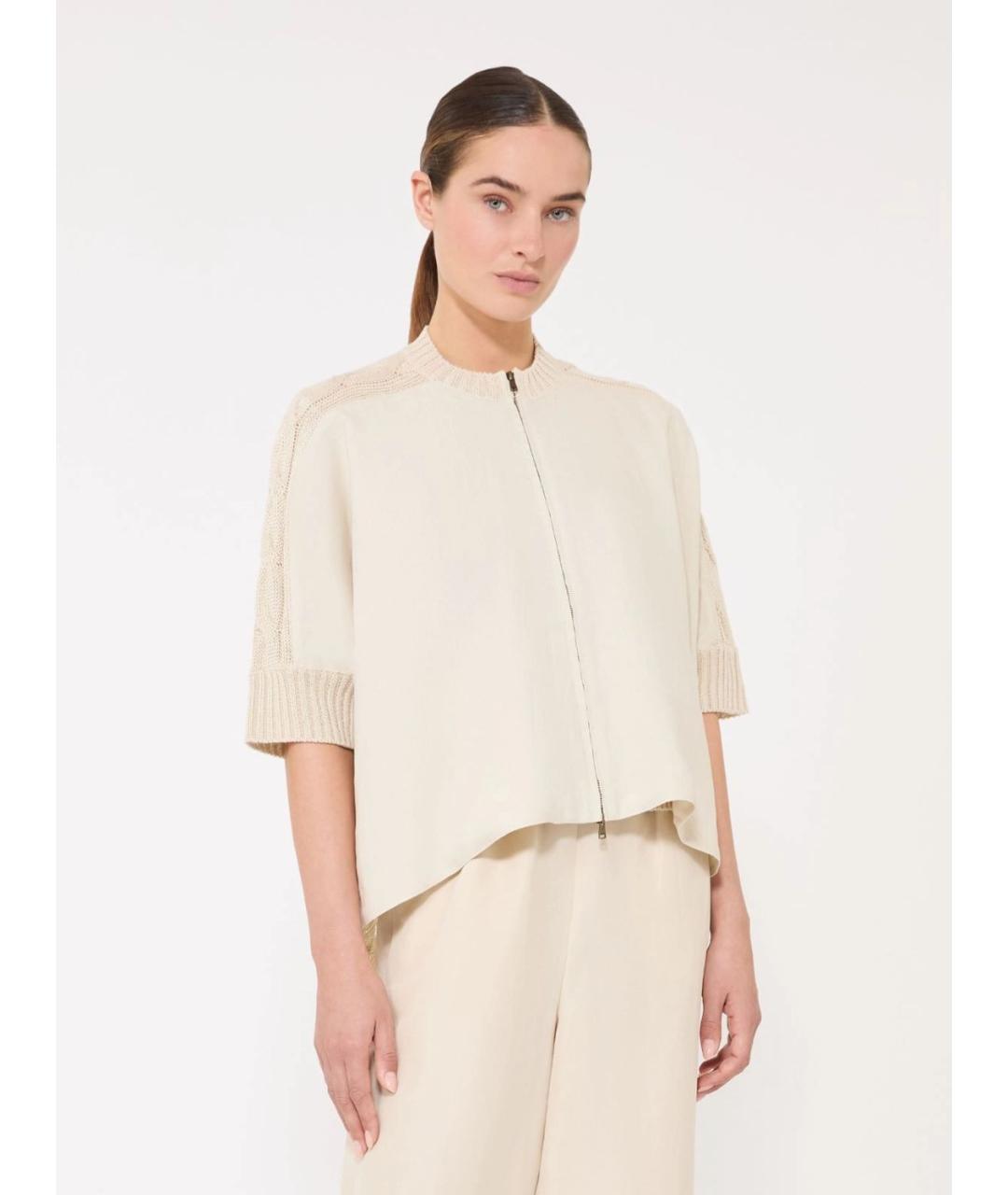 MAX MARA Бежевый кардиган, фото 3