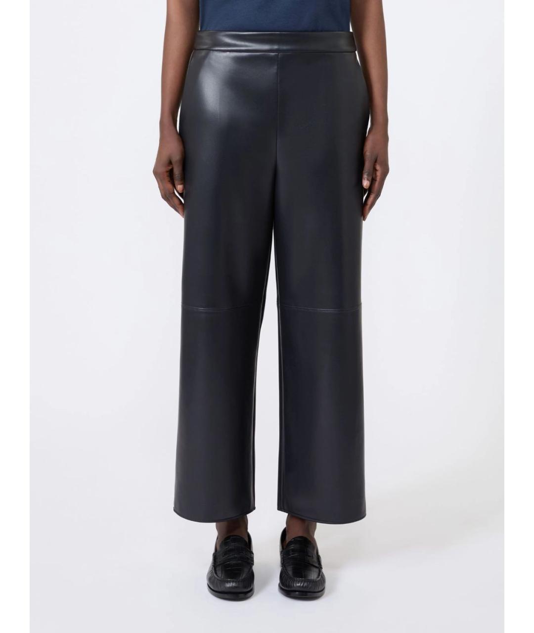 'S MAX MARA Темно-синие прямые брюки, фото 2
