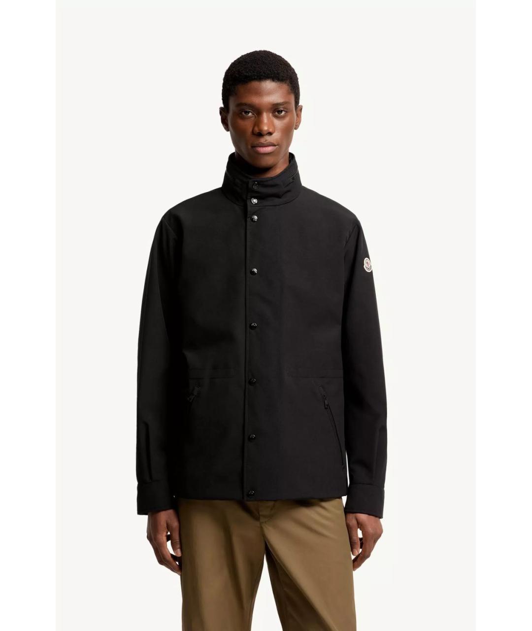 MONCLER Черная полиамидовая куртка, фото 2