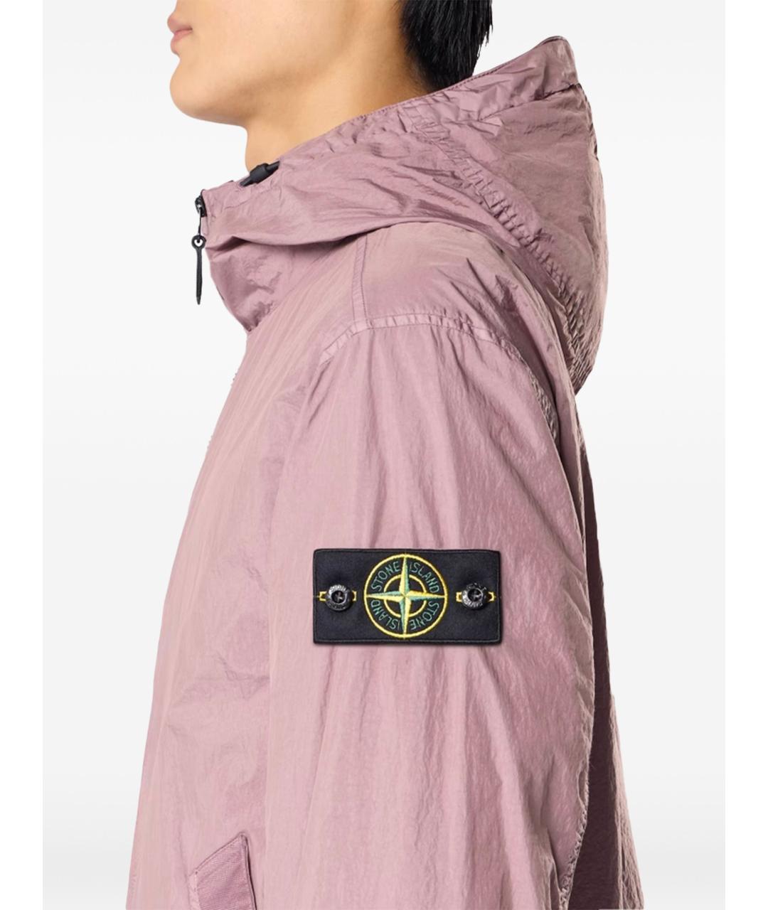 STONE ISLAND Фиолетовая синтетическая куртка, фото 2