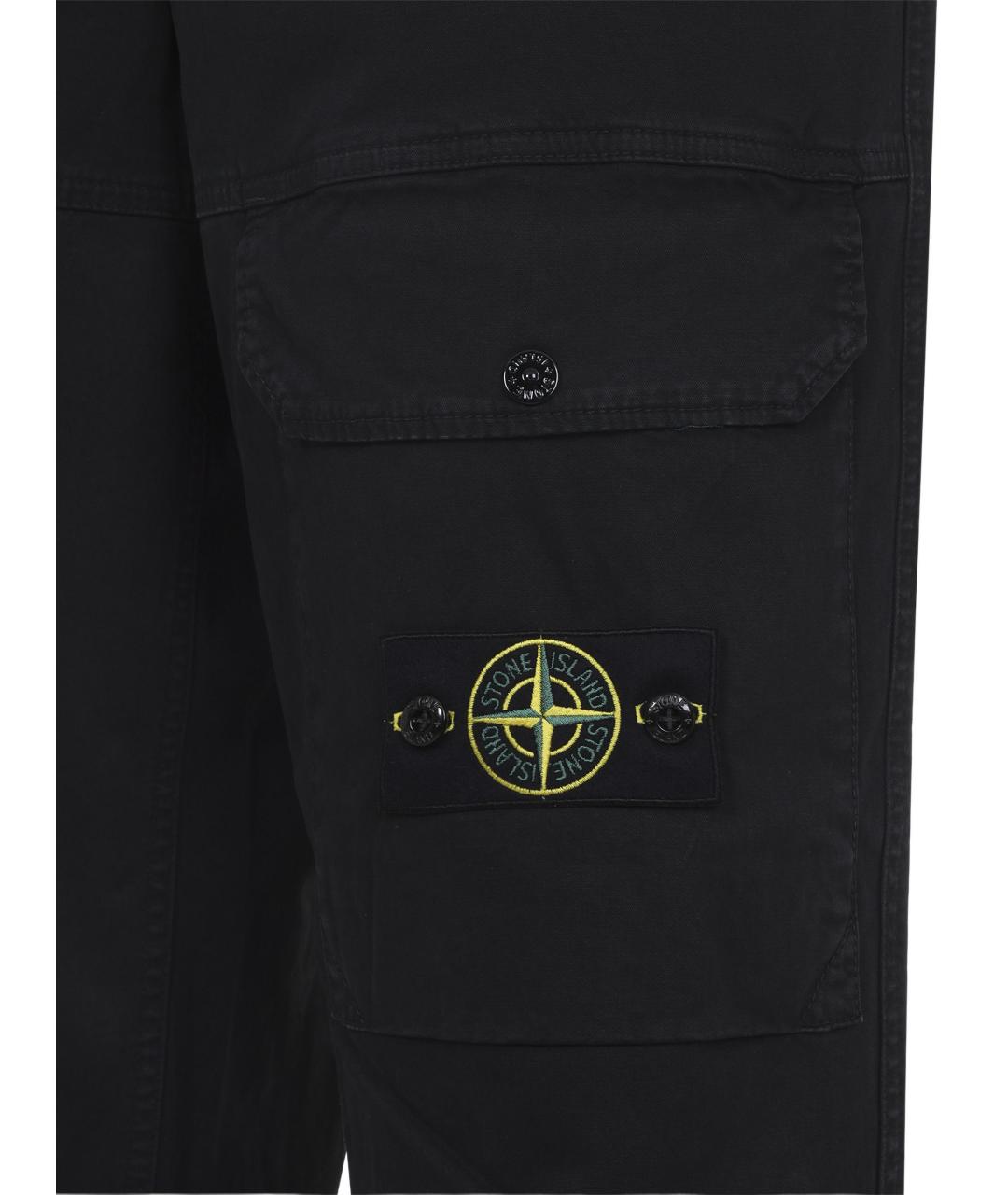 STONE ISLAND Хлопковые повседневные брюки, фото 3