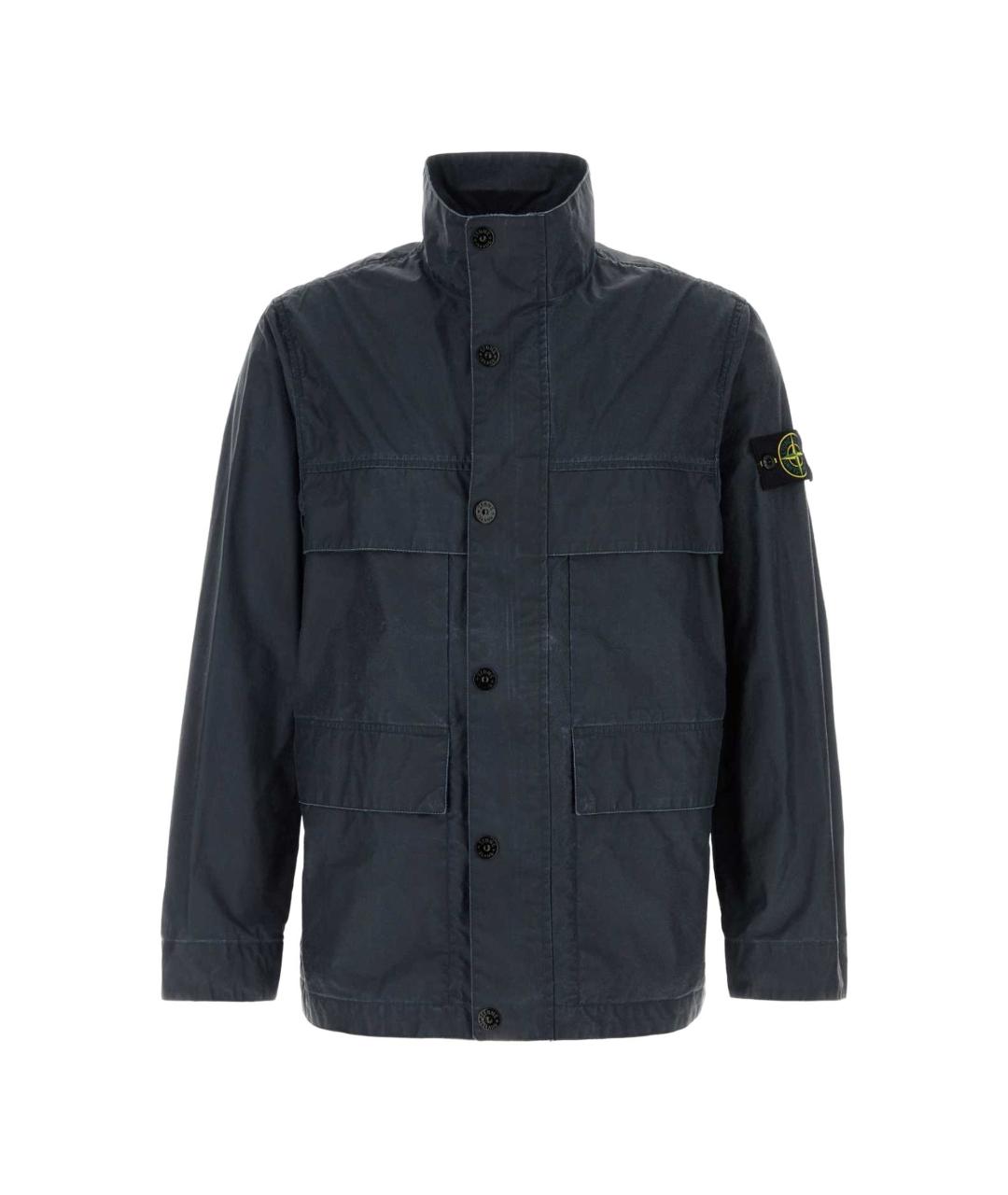 STONE ISLAND Синяя полиэстеровая куртка, фото 1