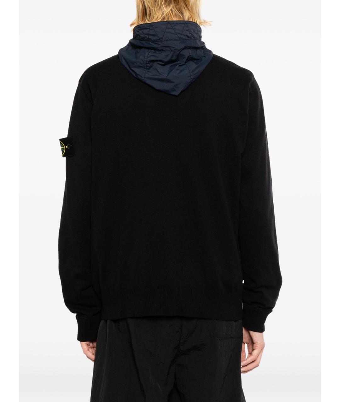 STONE ISLAND Темно-синяя хлопковая куртка, фото 5