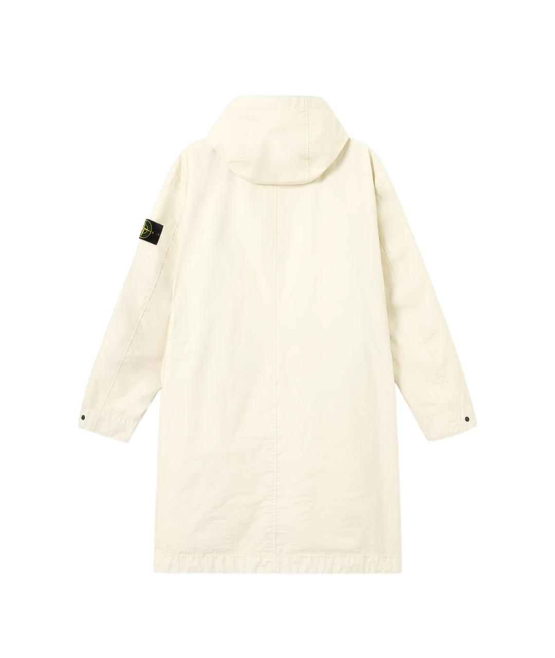 STONE ISLAND Белая полиэстеровая куртка, фото 3