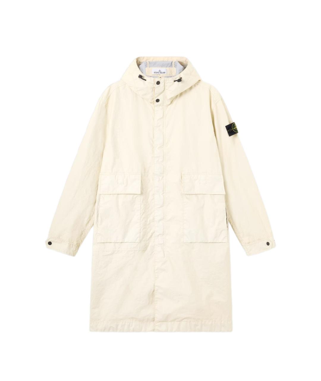 STONE ISLAND Белая полиэстеровая куртка, фото 1