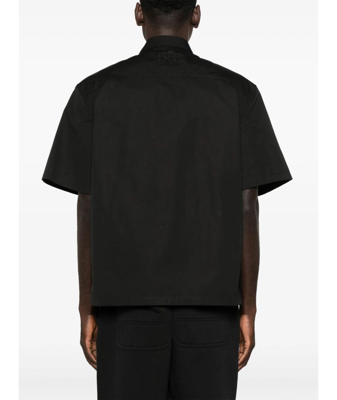 OFF-WHITE Черная хлопковая кэжуал рубашка, фото 4