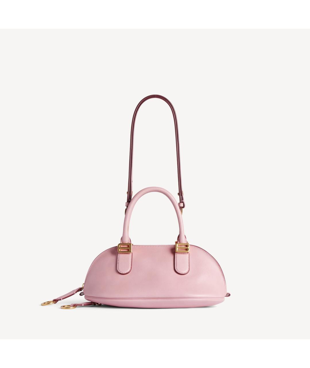 BALENCIAGA Розовая кожаная сумка тоут, фото 4