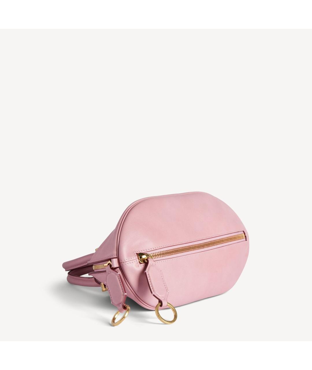 BALENCIAGA Розовая кожаная сумка тоут, фото 3