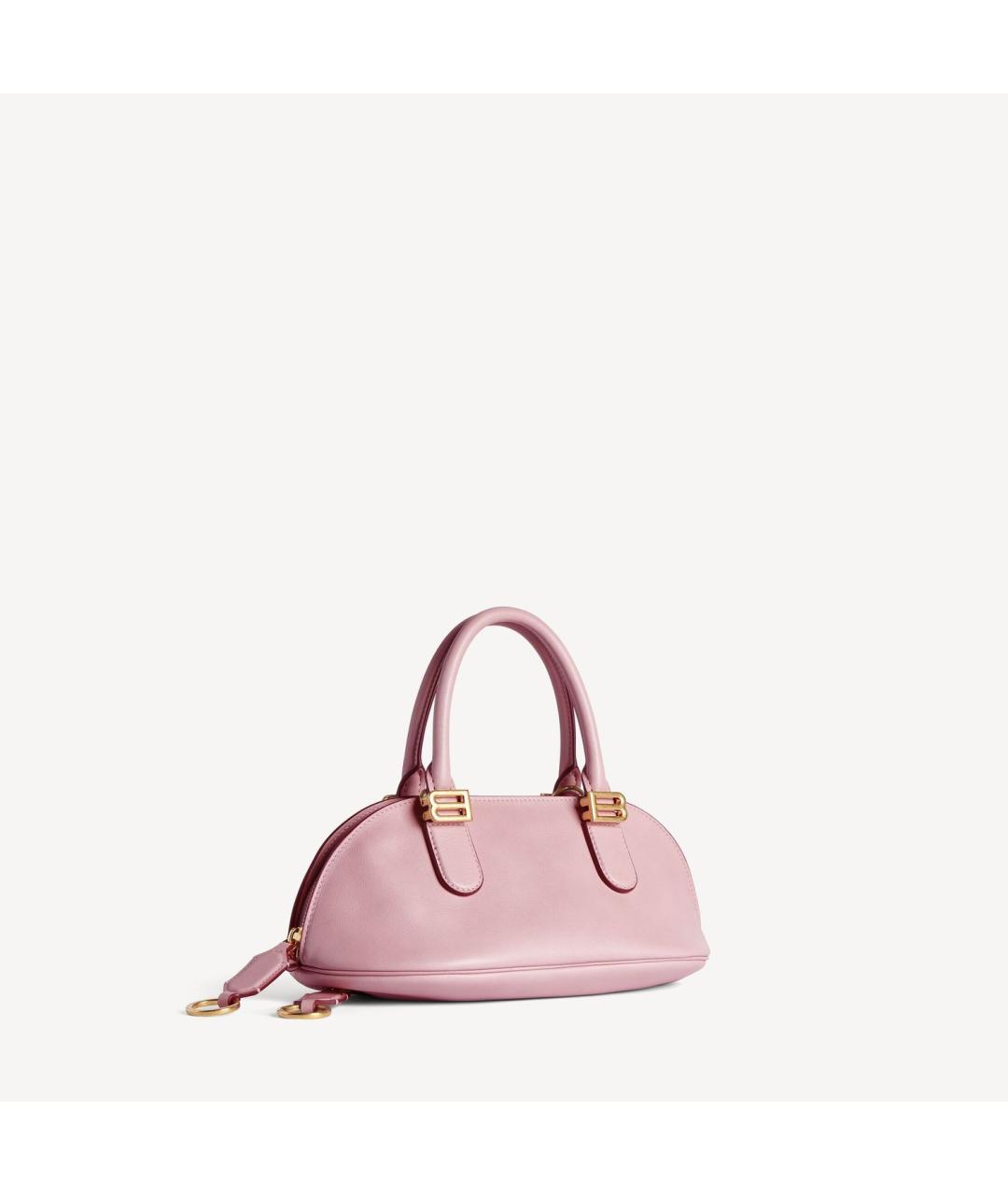 BALENCIAGA Розовая кожаная сумка тоут, фото 2