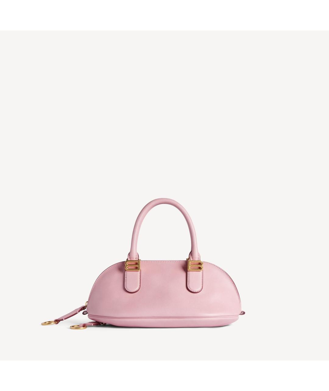 BALENCIAGA Розовая кожаная сумка тоут, фото 5
