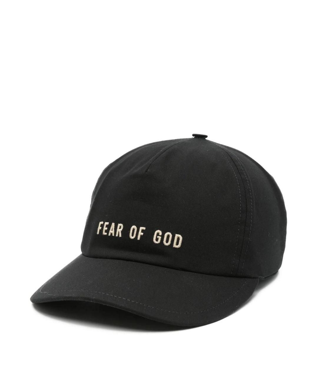 FEAR OF GOD Черная хлопковая кепка/бейсболка, фото 1