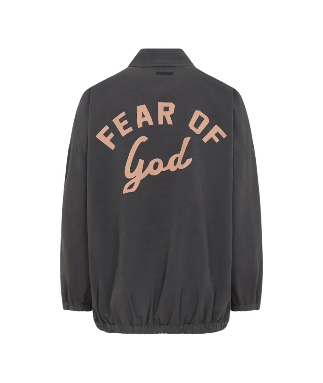 FEAR OF GOD Серая хлопковая куртка, фото 3
