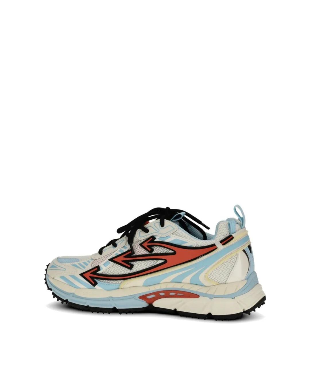 OFF-WHITE Синие низкие кроссовки / кеды, фото 4