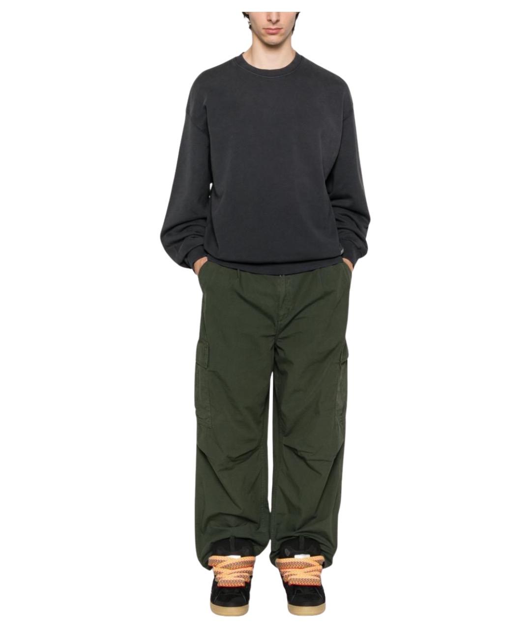 CARHARTT WIP Синие хлопковые повседневные брюки, фото 1