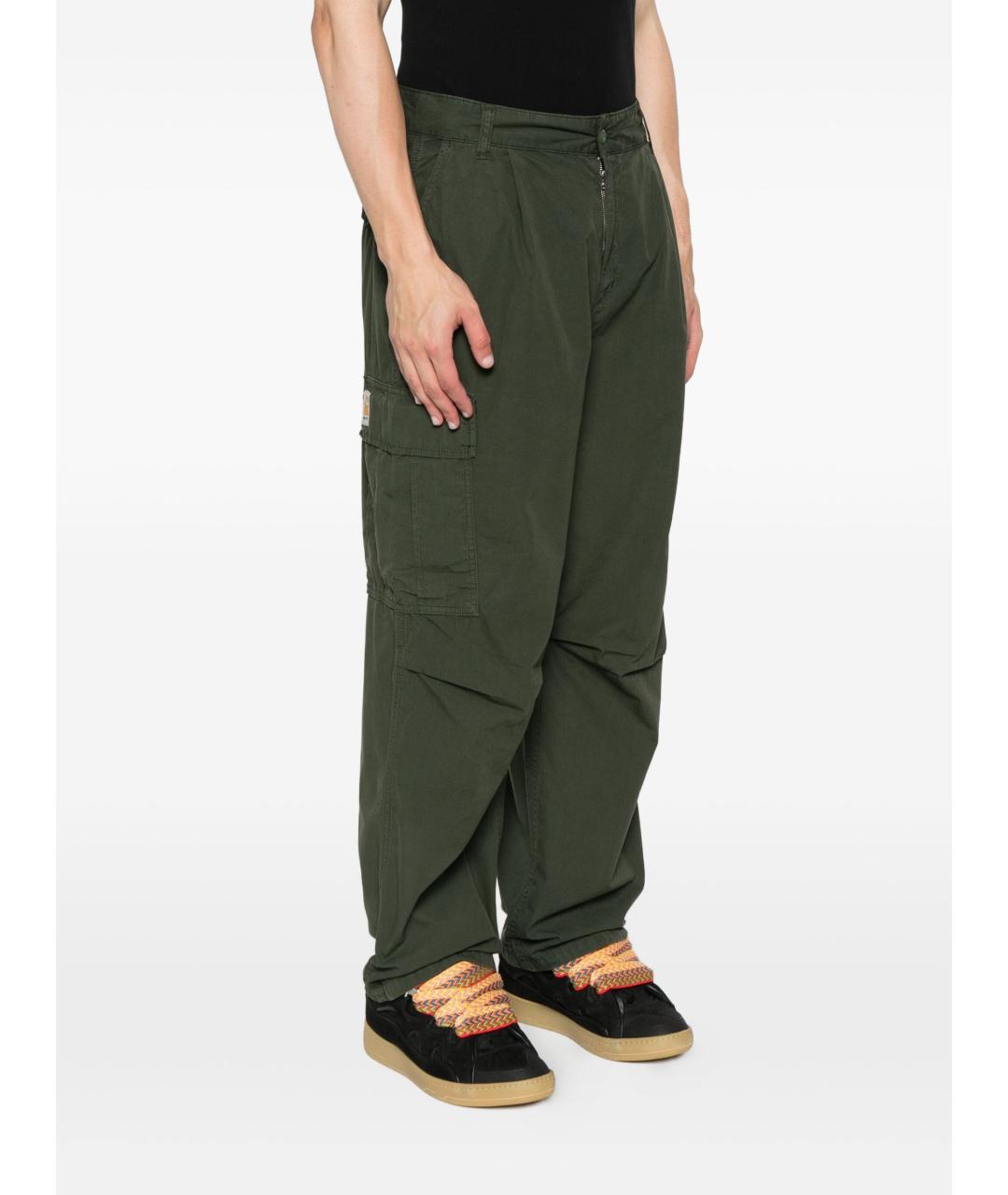 CARHARTT WIP Синие хлопковые повседневные брюки, фото 4