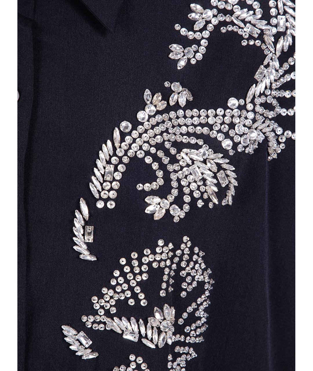 DRIES VAN NOTEN Черная полиэстеровая рубашка, фото 5