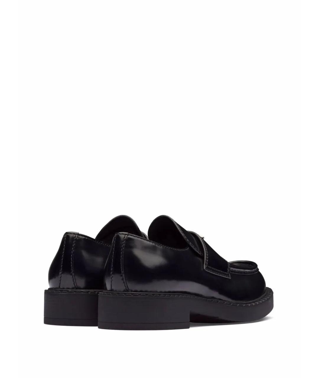 PRADA Черные кожаные лоферы, фото 4