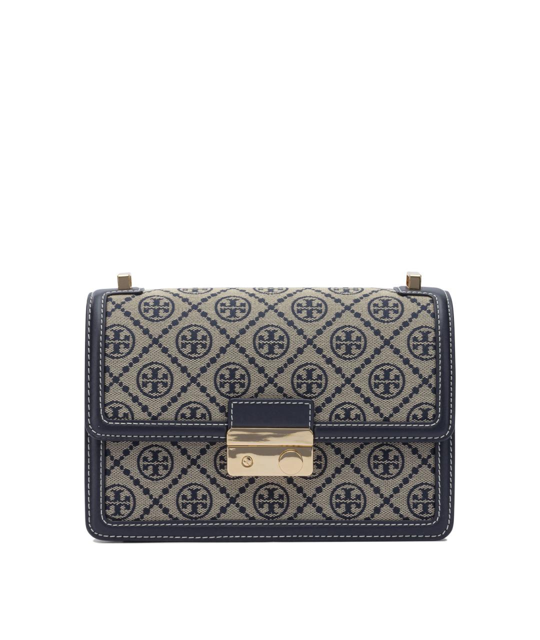 TORY BURCH Синяя хлопковая сумка через плечо, фото 1